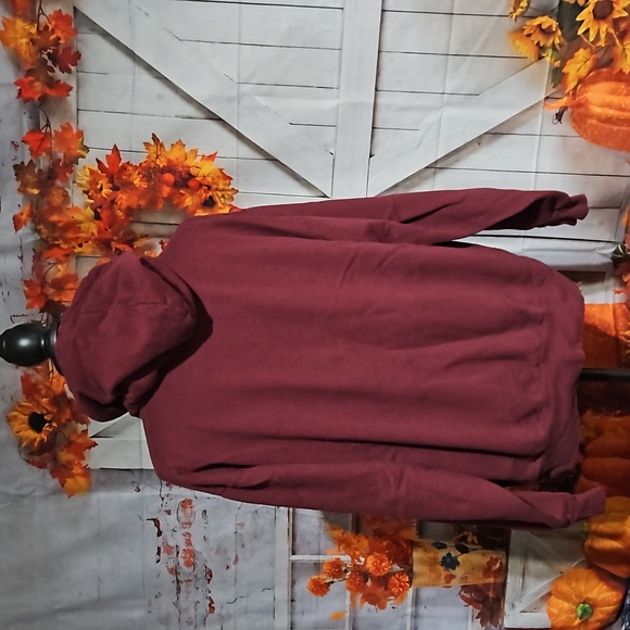 Fashion Nova Maroon Sweatshirt Hoodie size Medium - Picture 2 of 5